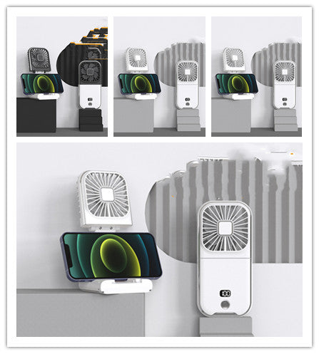 Folding Portable Digital Display Handheld Small Fan.
